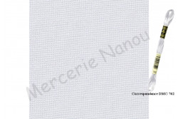 Etamine unifil MURANO de Zweigart, coloris 7011 gris très clair, 12,6...