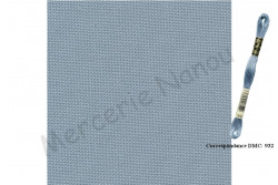 Etamine unifil MURANO de Zweigart, coloris 5106 Bleu gris
