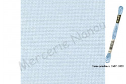 Etamine unifil MURANO de Zweigart, coloris 503 bleu pastel