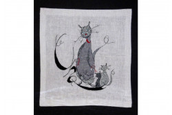 Diagramme de broderie de Soizic " Le Chat 2  "