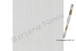 Toile de lin BELFAST de Zweigart, coloris 786 gris perle clair