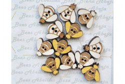 12 Boutons  "Abeilles"