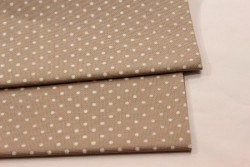 toile Aïda extra fine 8 pts au cm, coloris 3189 beige à pois