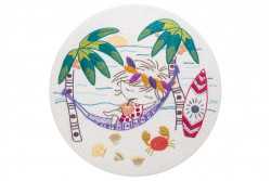 Kit de broderie traditionnelle "Sacha en vacances à Hawai"
