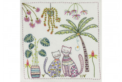 Kit de broderie traditionnelle "Vacances sous les tropiques"