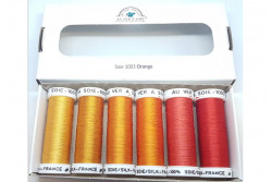 Pack 6 nuances de Soie 1003 Au Ver A Soie Nuances Orange