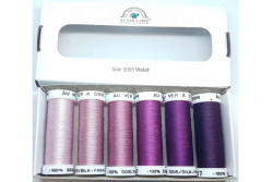 Pack 6 nuances de Soie 1003 Au Ver A Soie Nuances Violets