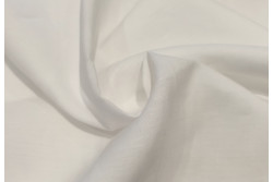 Batiste de lin italienne blanc "Ottico" largeur 90cm