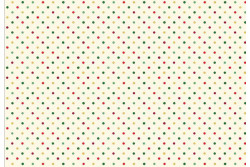 Tissu patch "Faux unis" Petites pois multicolores sur fond ivoire