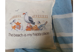 Diagramme point de croix de Serenita di Campagna "The Beach is my happy...