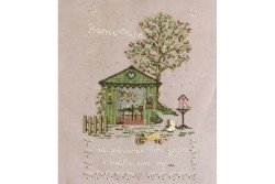 Kit brodés-cousus "Bienvenue au printemps mon jardin"