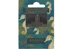 Carnet de 20 aiguilles pour la couture "marée haute" hyppocampe de Bohin