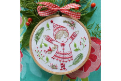 Kit de broderie traditionnelle "Christmas Girl"