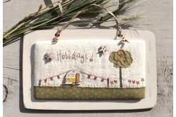 3 Boutons - caravane Vintage "Holidays" -