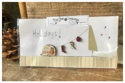 4 Boutons - caravane vintage Noël