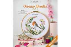Livre "Oiseaux brodés" mes jolis transferts brodés