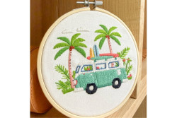 Kit de broderie avec tambour - California Dream