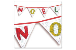Fiche de Broderie "Fanions N.O.E.L" de Lilipoints
