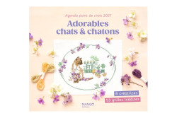AGENDA POINT DE CROIX 2027 - Adorables Chats & Chatons de Mango