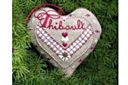 Fiche de broderie Jour de lin "Accroche coeur" Thibault