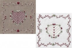 Fiche de broderie Jour de lin "Coeur de Schwalm N°4"