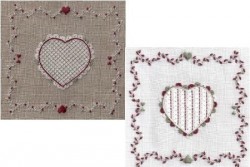 Kit de broderie Jour de lin "Coeur de Schwalm N°3"