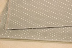 toile Aïda extra fine 8 pts au cm, coloris 7349 gris petits pois