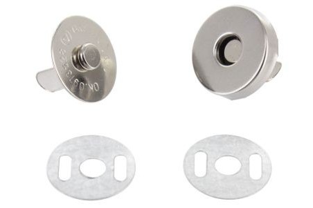 20 Boutons Pression Magnétiques – 14 Mm | Pour Sacs, Vêtements, DIY | Forte Attraction, Facile à Coudre