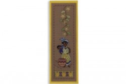 Kit de broderie avec perles Marque page "Terre Africaine"