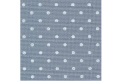 toile Aïda extra fine 8 pts au cm, coloris 5269 bleu petits pois