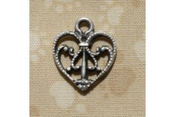 Charms " Coeur en filligrane, "