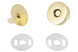 Bouton pression aimanté 20 mm doré
