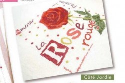 Diagramme point de croix "La rose rouge"