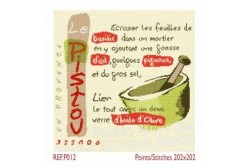 Diagramme au point de croix Lilipoints " Pistou"