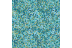 Tissu patch de Benartex Cat-i-tude "Méli mélo sur fond turquoise"