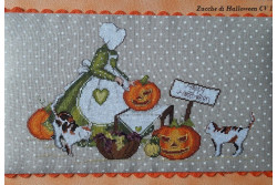 Diagramme point de croix de Serenita di Campagna "Zucche di Halloween"
