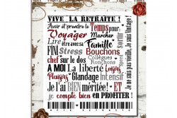 Diagramme point de croix "Vive la retraite"